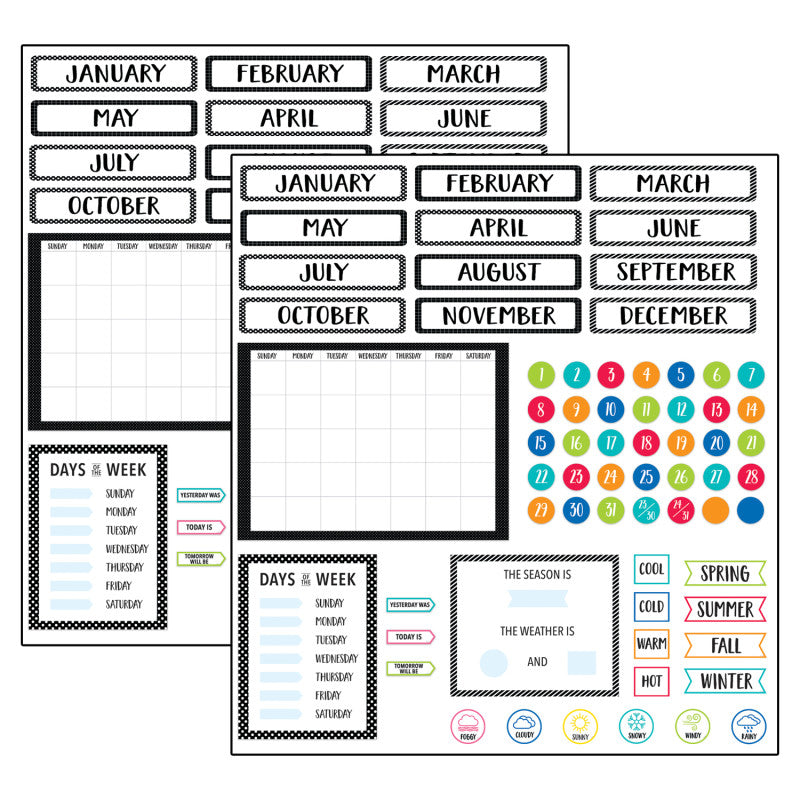 CREATIVE TEACHING PRESS - Farm Friends Core Decor Calendar Set, 2 Sets