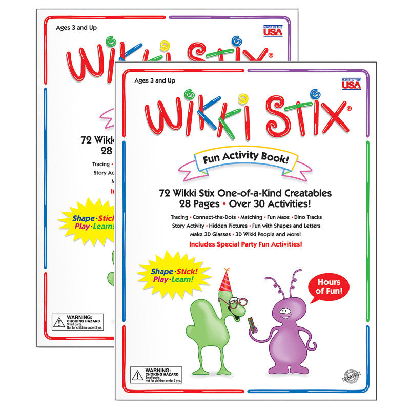 WIKKI STIX - Fun Activity Book, Pack of 2