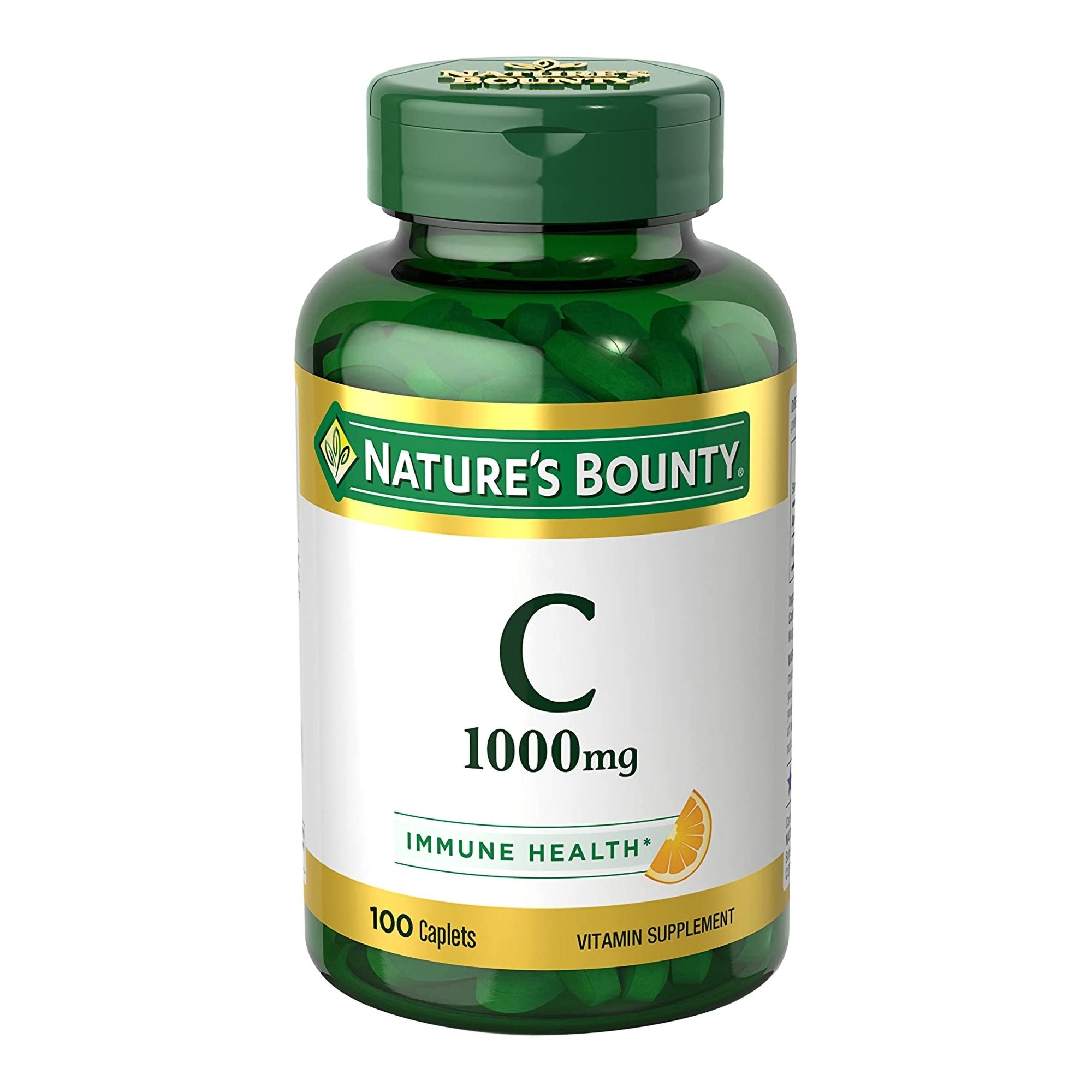 US Nutrition - Vitamin C Supplement Nature's Bounty® 1,000 mg Strength Capsule 100 per Bottle [1/BT]