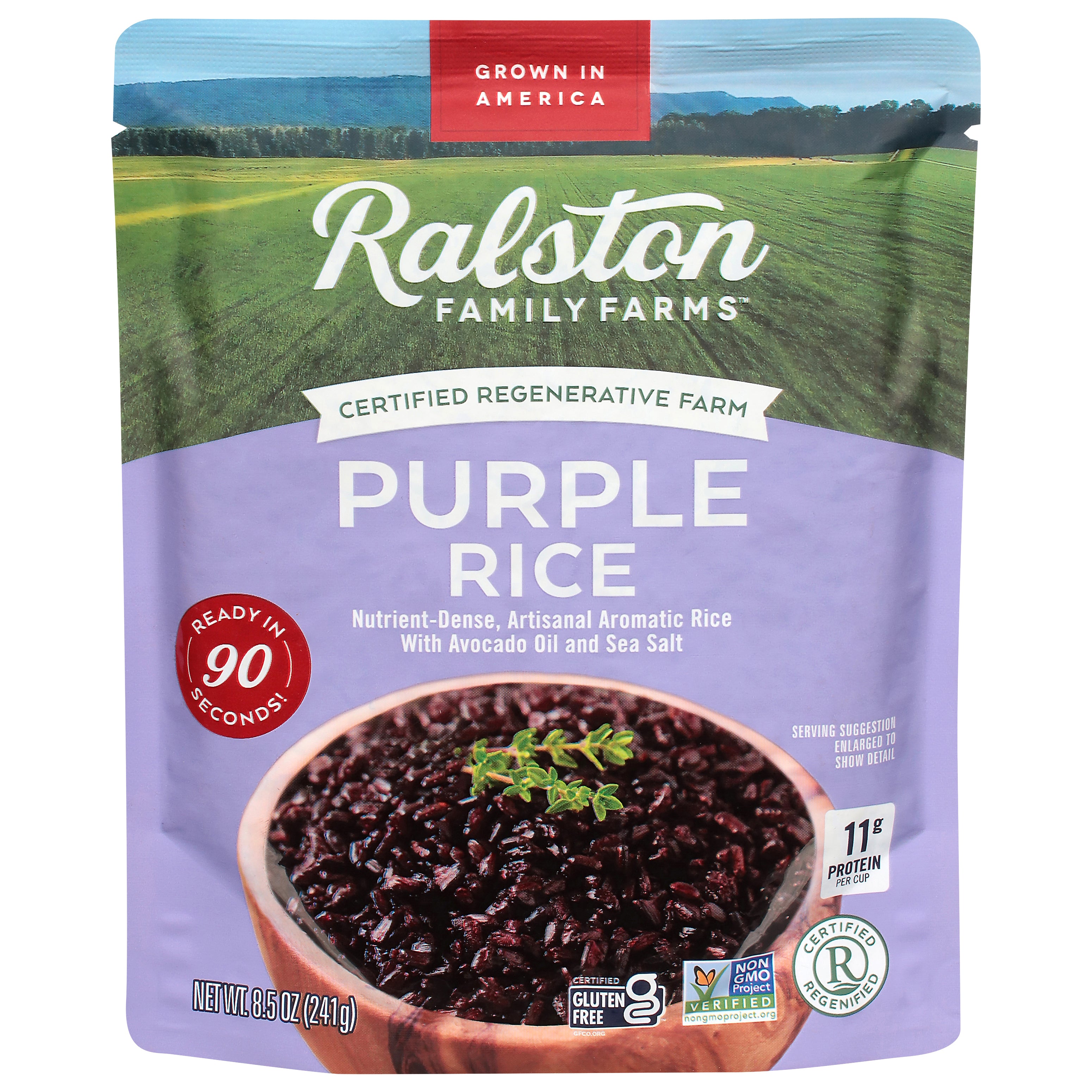 Ralston Family Farms Purple Rice 8.5 oz - Case of 6