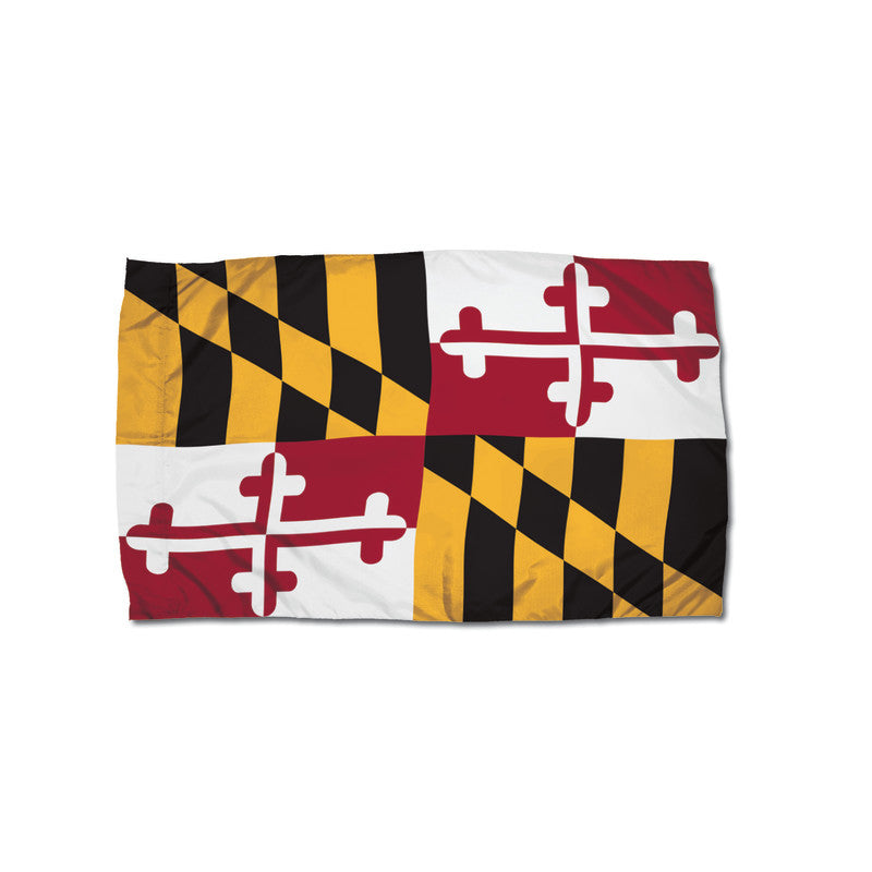 FLAGZONE - Durawavez Nylon Outdoor Flag with Heading & Grommets, Maryland, 3ft x 5ft