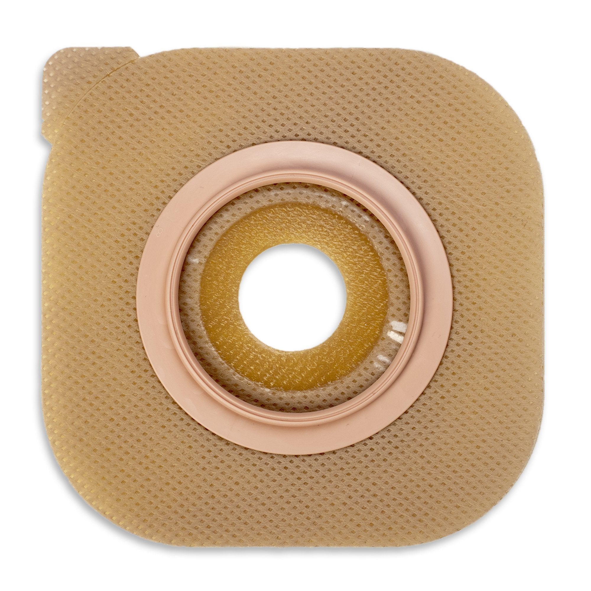 Hollister - Ostomy Barrier New Image™ Flat CeraPlus™ Precut, Extended Wear Without Tape 1-3/4 Inch Flange Green Code 7/8 Inch Opening [5/BX]