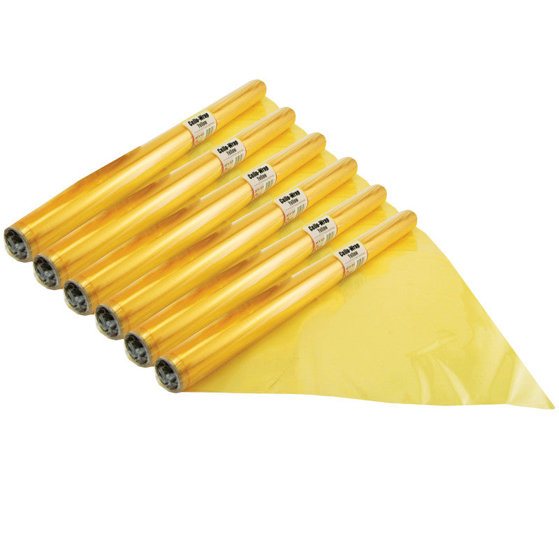 HYGLOSS - Cello-Wrap™ Roll, Yellow, 20" x 12.5', 6 Rolls