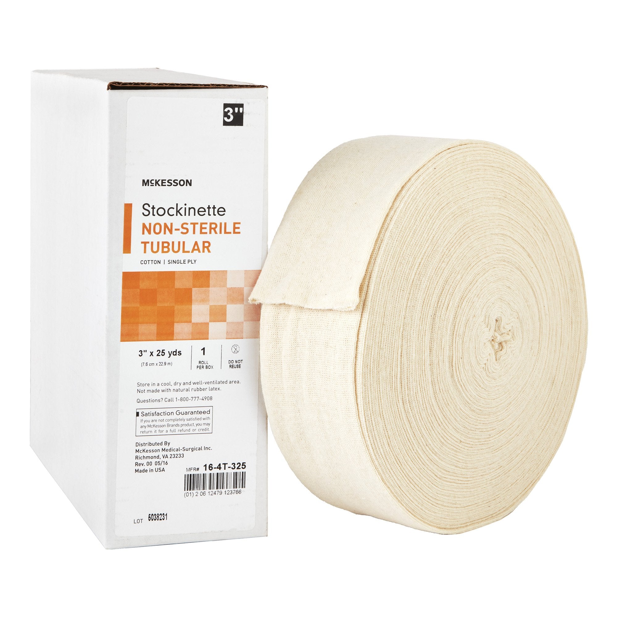 McKesson Brand - Stockinette Tubular McKesson 3 Inch X 25 Yard Cotton NonSterile [12/CS]