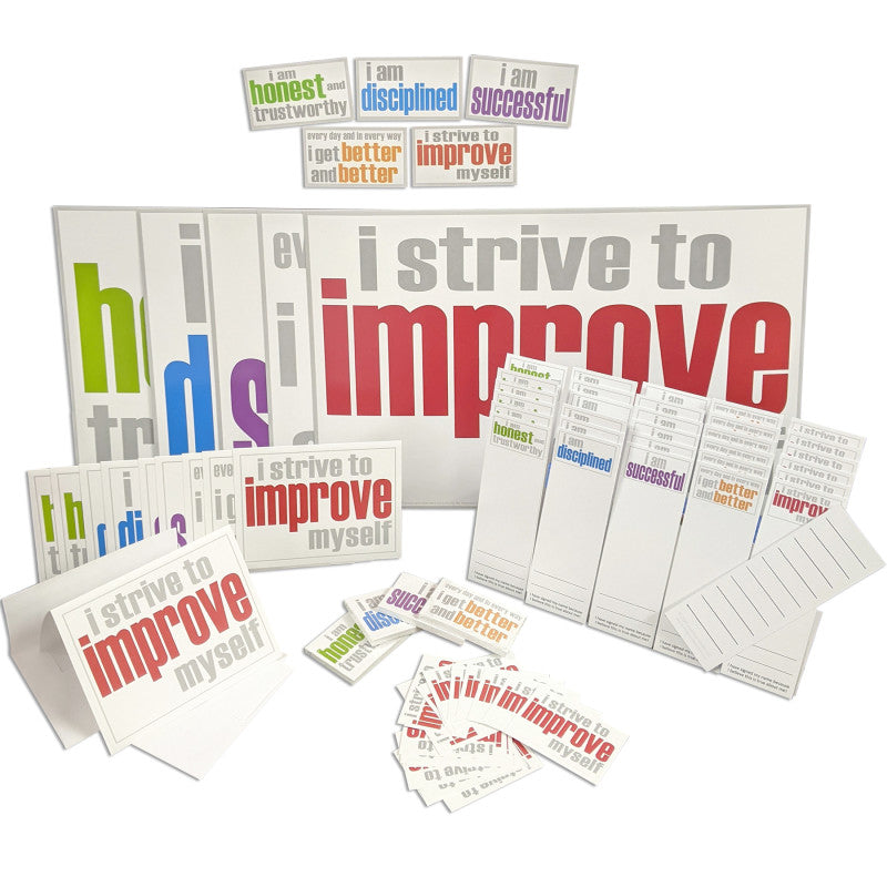 INSPIRED MINDS - Inner Strength Ultra Booster Set, Posters, Magnets, Notes, Page Keepers, Note Cards, 150 Pieces