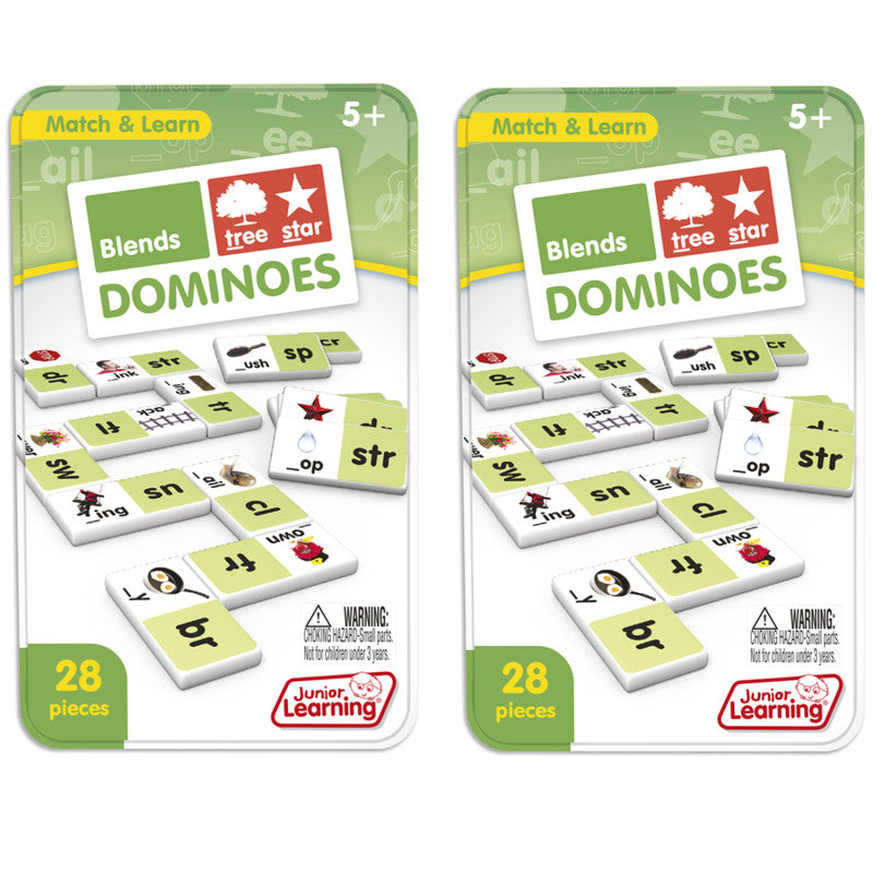JUNIOR LEARNING - Blends Dominoes, 2 Sets