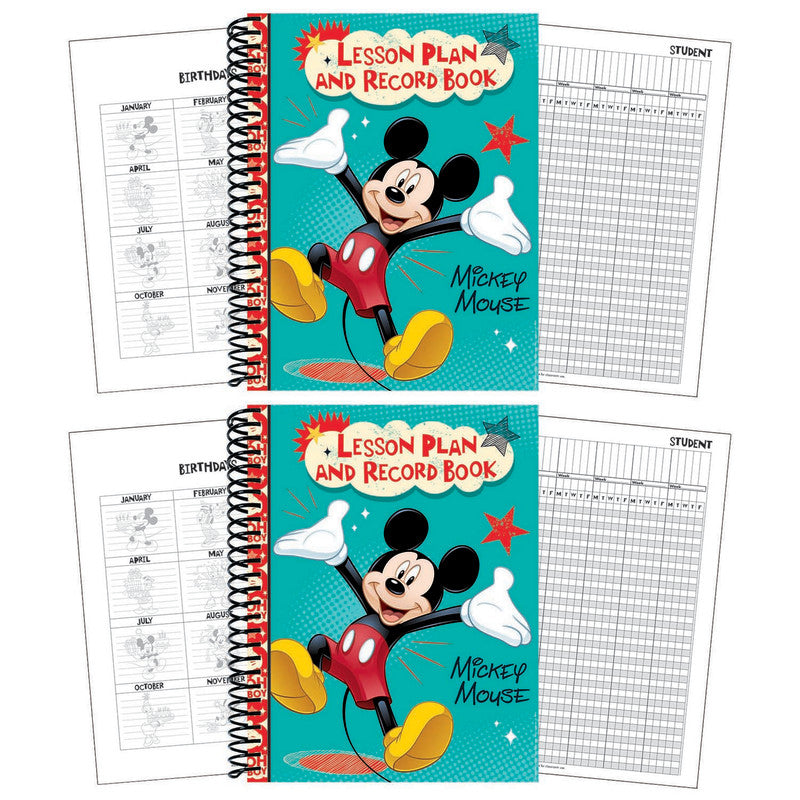 EUREKA - Mickey® Lesson Plan & Record Book, Pack of 2