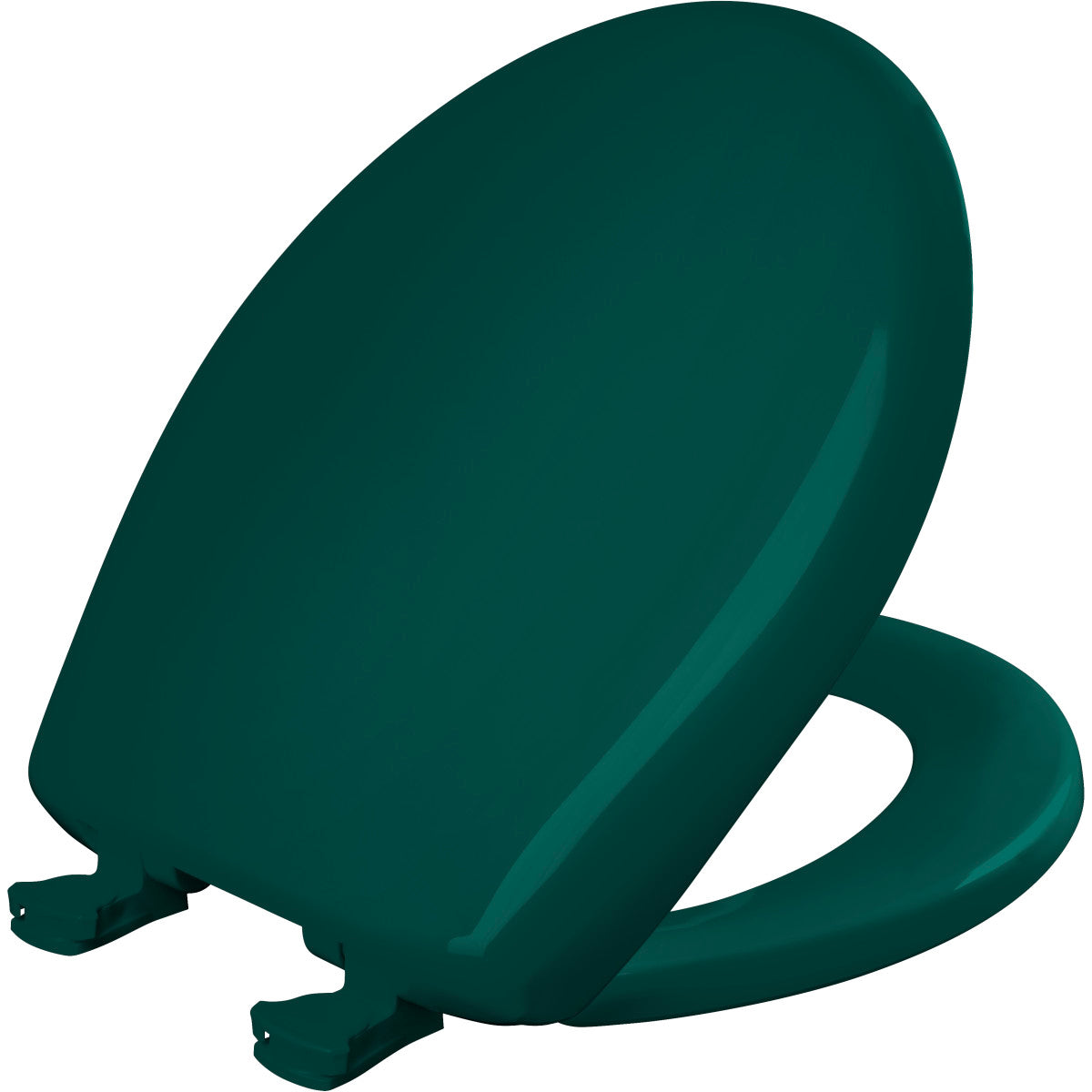 Bemis Round Plastic Toilet Seat in Teal with STA-TITE® Seat Fastening System, Easy•Clean® and  Whisper•Close® Hinge