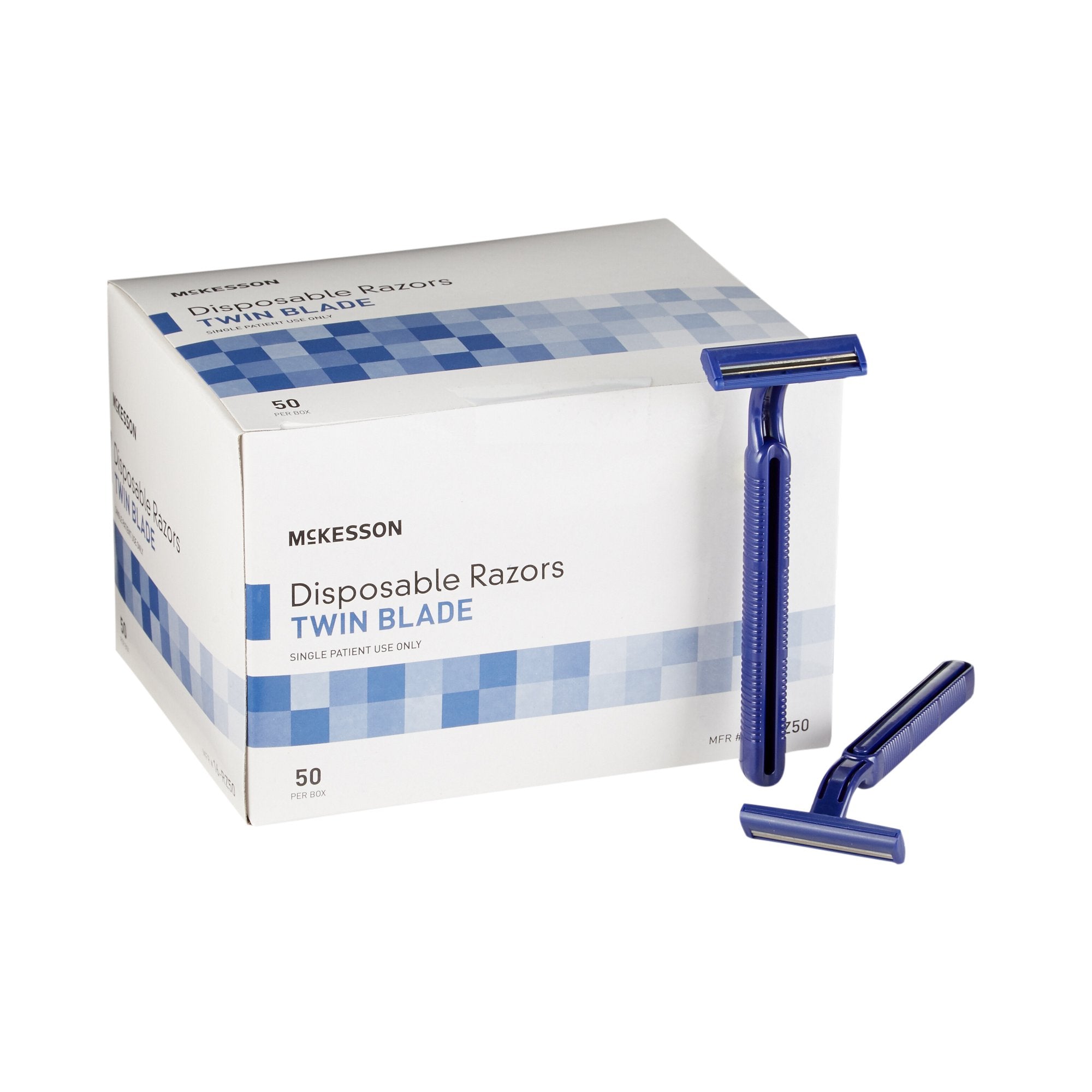 McKesson Brand - Personal Razor McKesson Single Edge Twin Blade NonSterile Disposable [100/CS]