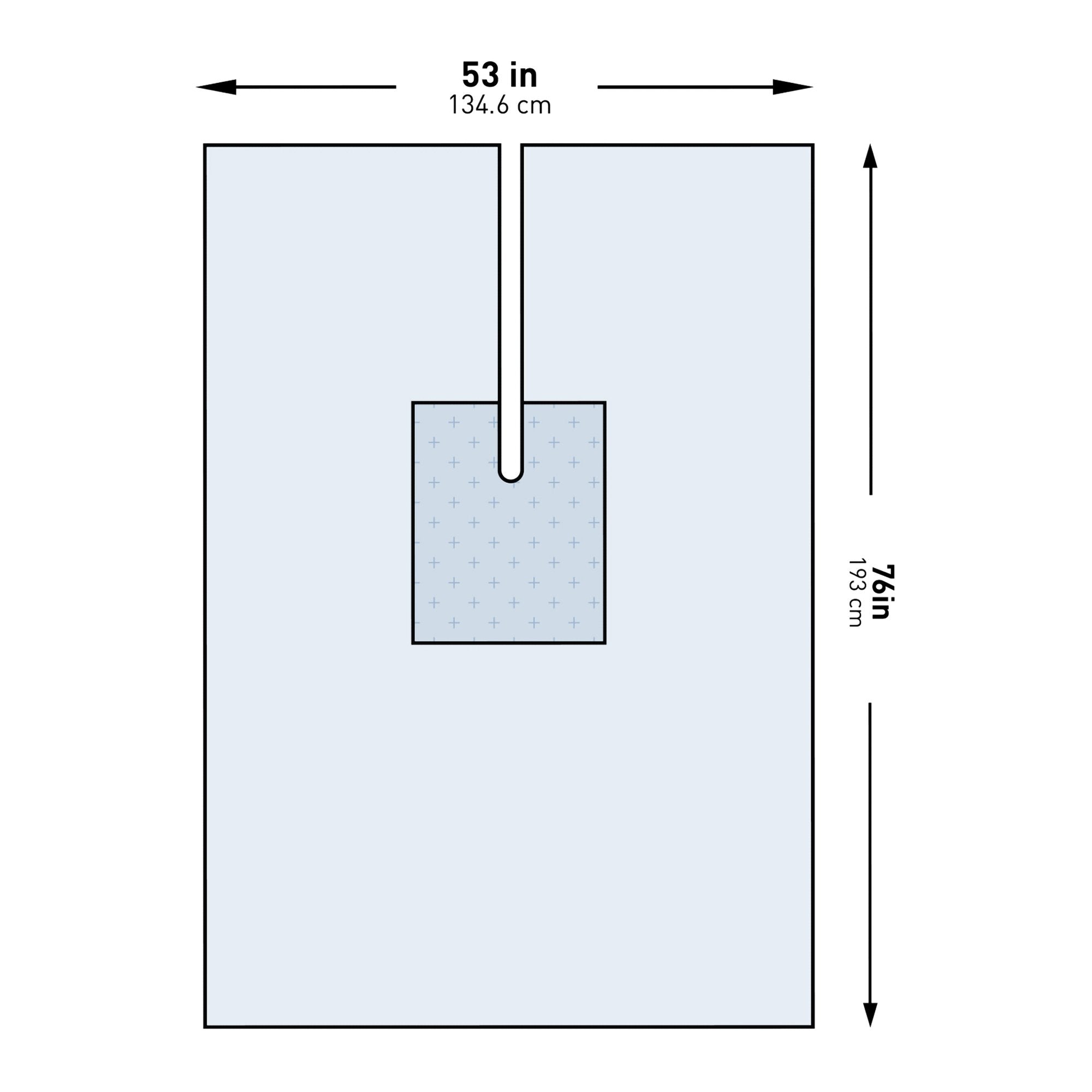 McKesson Brand - Orthopedic Drape McKesson U-Drape with Split 53 W X 76 L Inch Sterile [26/CS]