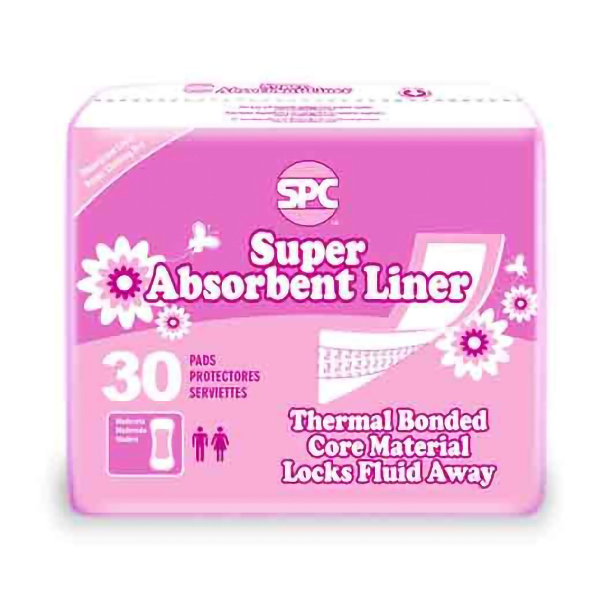 Sigma Supply & Distribution Inc - Incontinence Liner SPC 4 X 11 Inch Moderate Absorbency Thermal Bonded Core One Size Fits Most [180/CS]