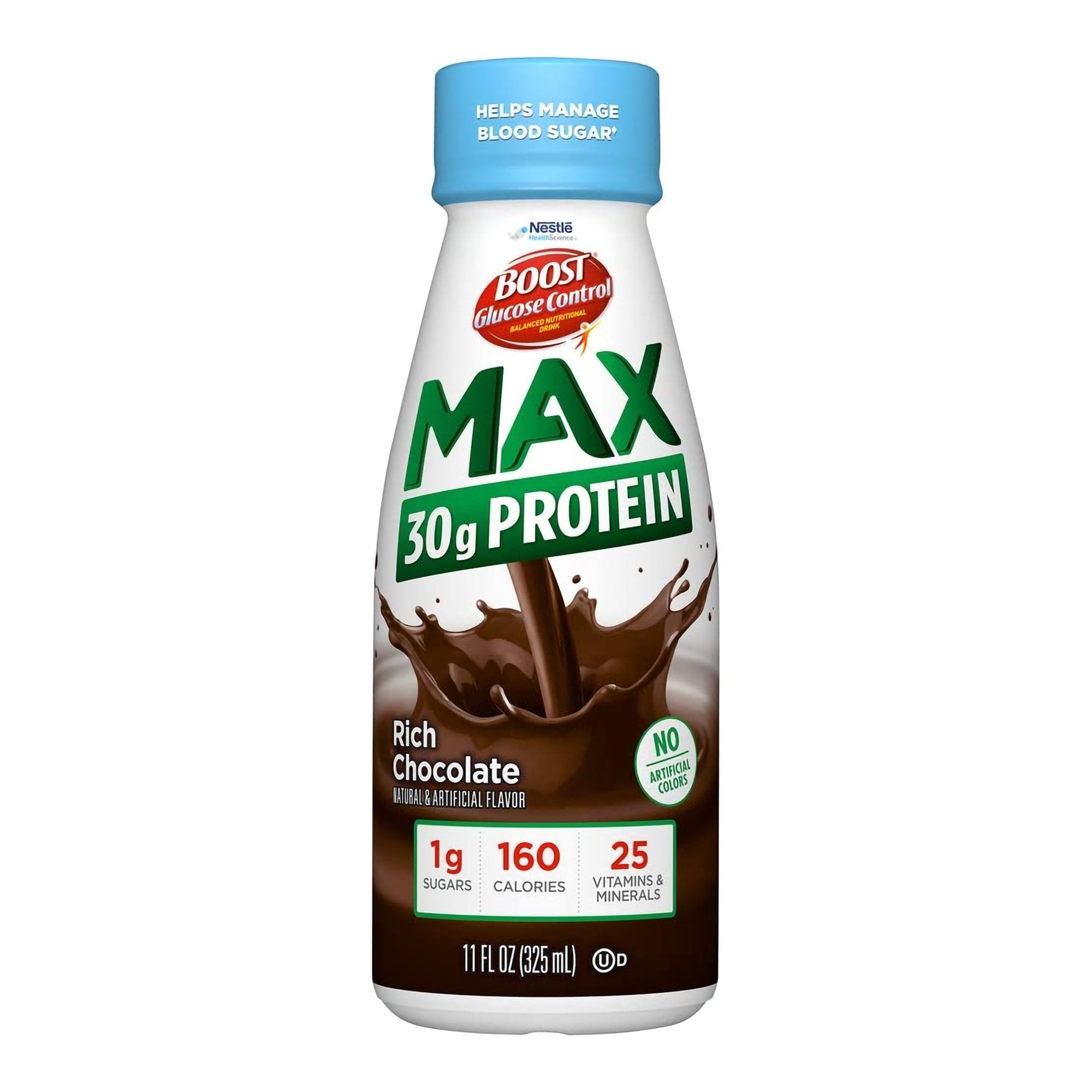 Nestle Healthcare Nutrition - Oral Supplement Boost Glucose Control® Max Rich Chocolate Flavor Liquid 11 oz. Bottle [12/CS]