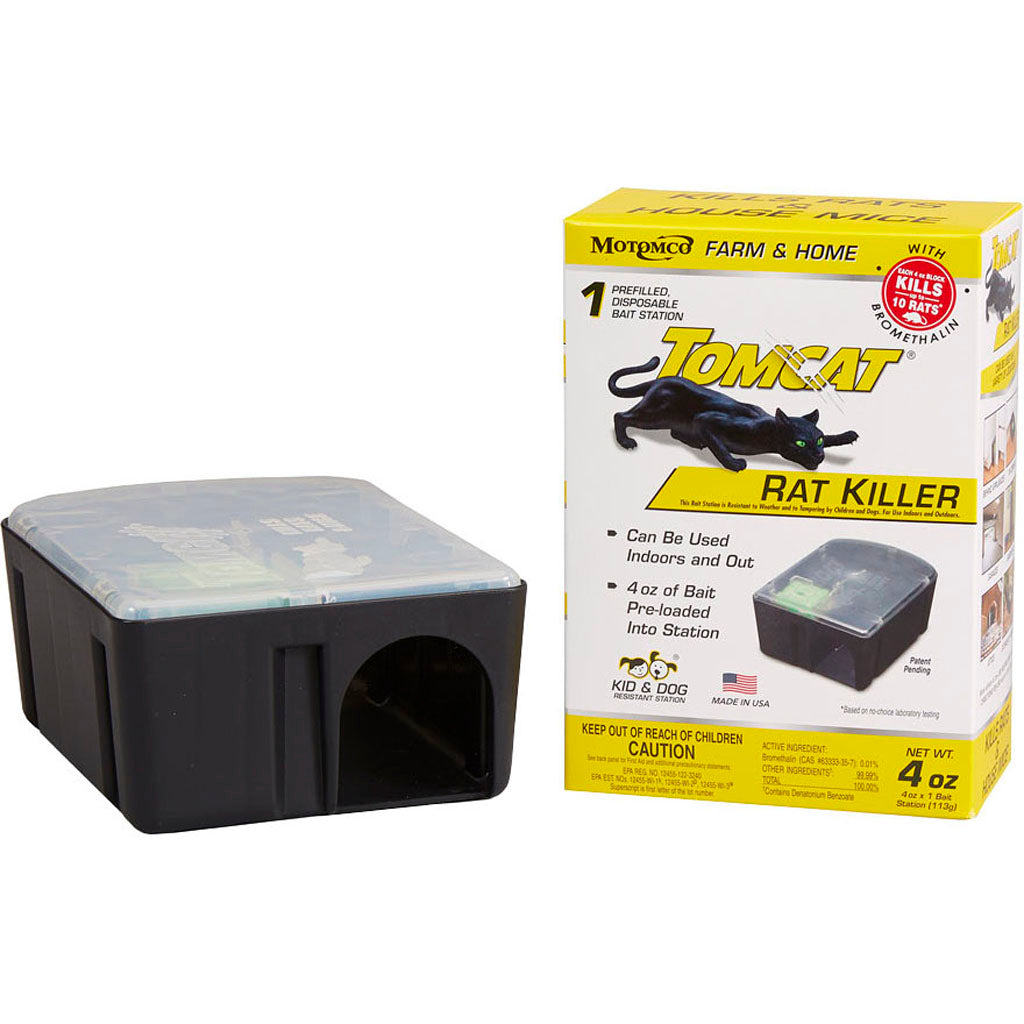 Tomcat Rat Killer Disposable Bait Station (BLACK, 4 OZ)