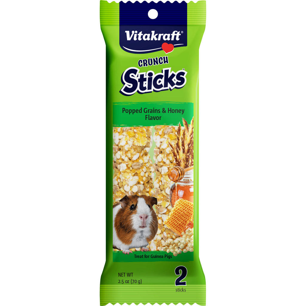 Vitakraft Crunch Sticks Guinea Pig Treats (GRAIN/HONEY, 2.5 OZ-2 PK)
