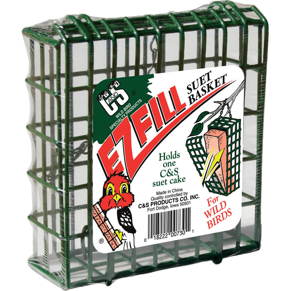 C&S E-Z Fill Suet Basket (GREEN, 1.75X5X5.5 IN)