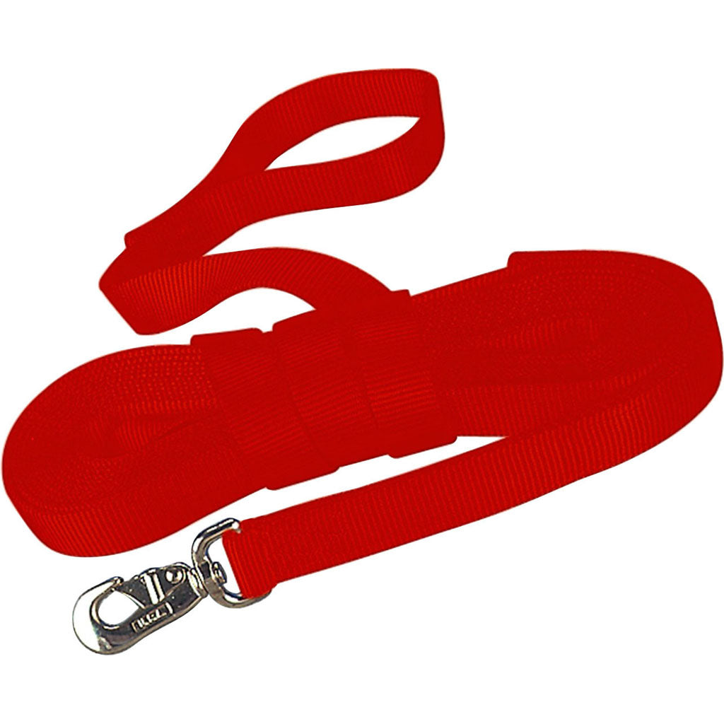 Hamilton Single Thick Lunge Line W/Swivel (RED, 26 FT)