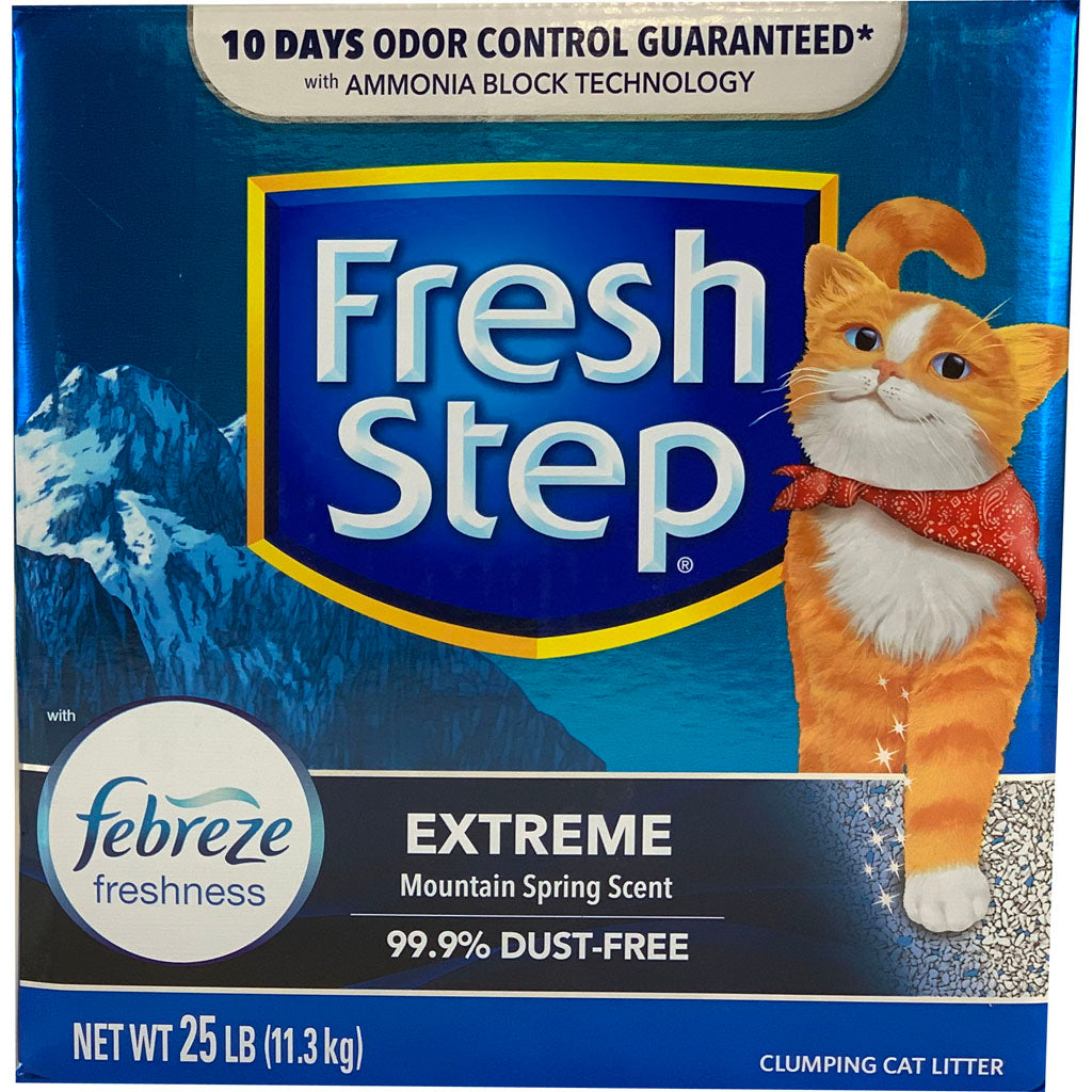 Fresh Step Extreme Scented Clumping Litter (MOUNTAIN SPRING, 25 LB)