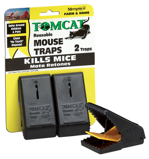 Tomcat Reusable Mouse Traps (BLACK, 2 PK)