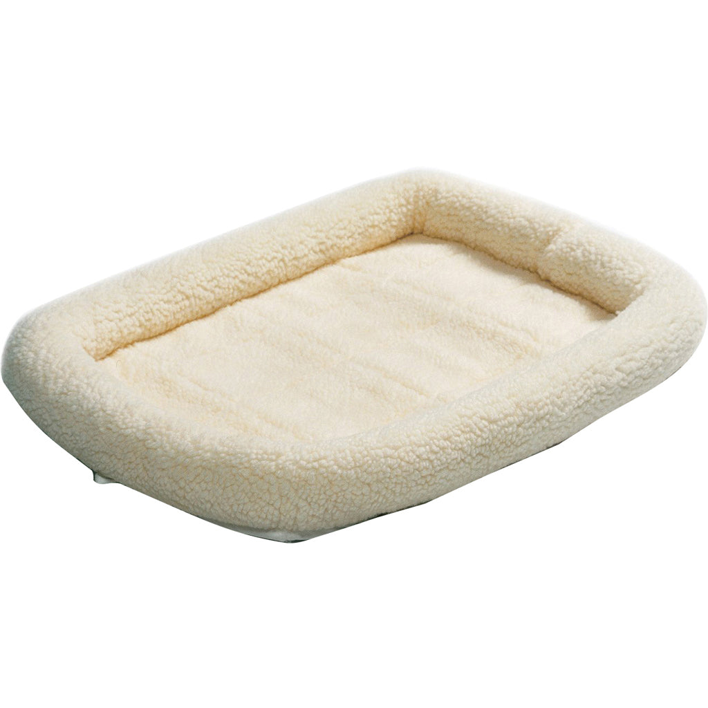 Quiet Time Sheepskin Bed (WHITE, 36X23 IN)