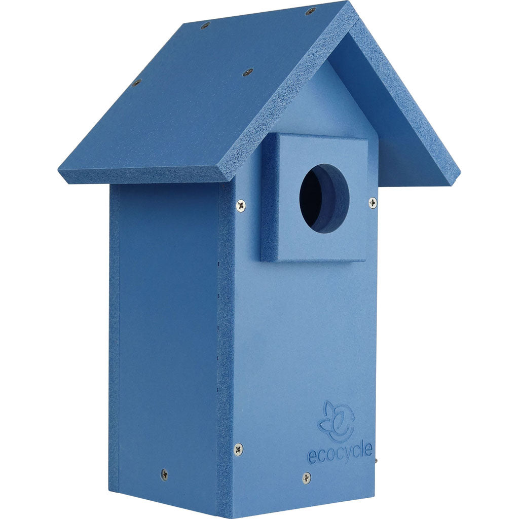 Ecocycle Bluebird Bungalow Bird House (BLUE)
