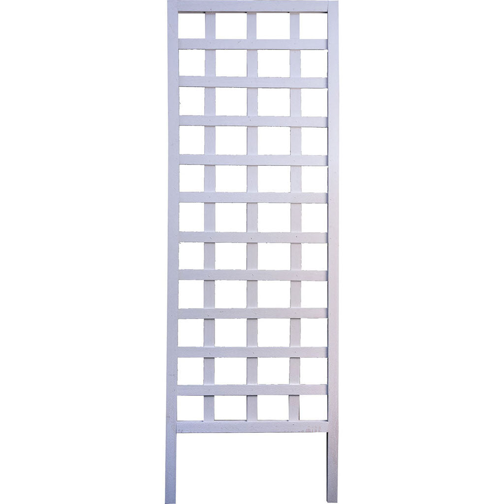 Wood Square Frame Garden Trellis (WHITE, 72 IN)