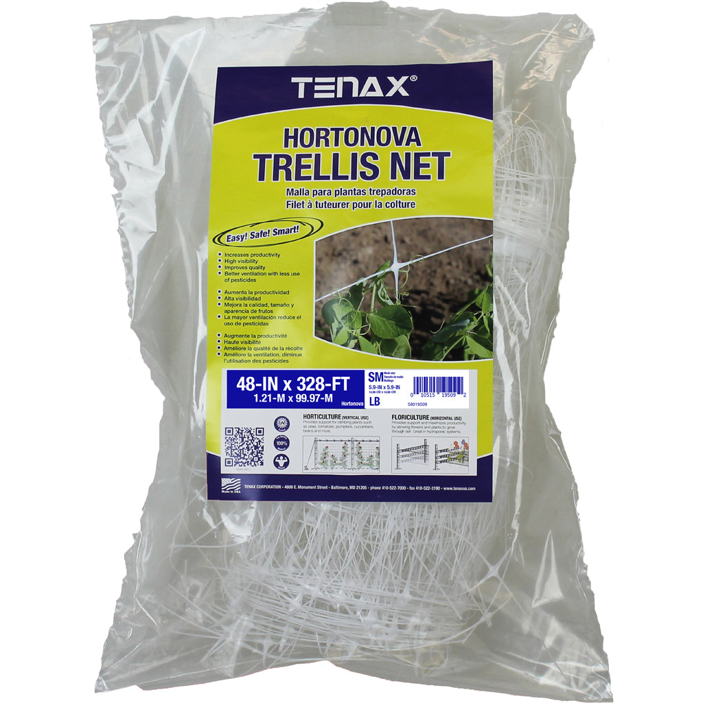 Tenax Hortonova Trellis Net (WHITE, 48 IN X 328 FT)