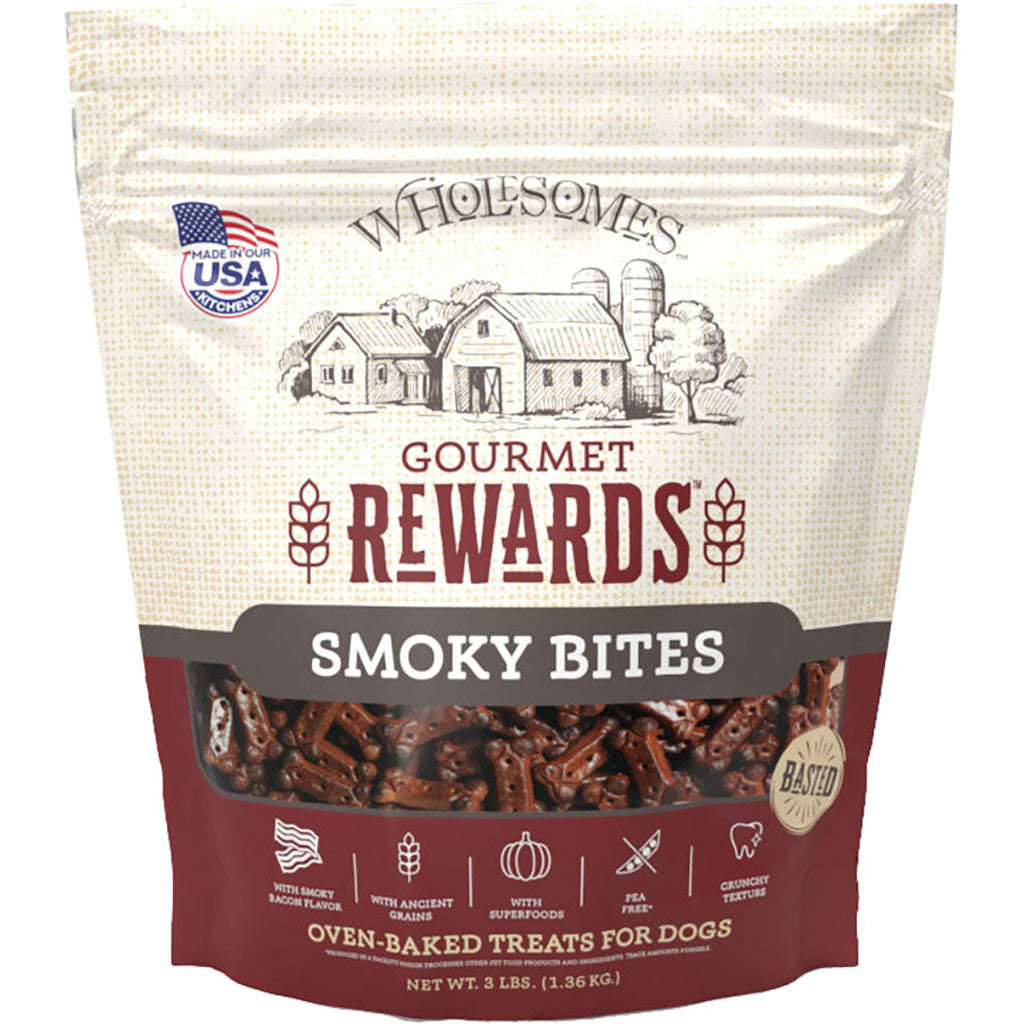 Wholesomes Rewards Gourmet Biscuits (BACON, 3 LB)
