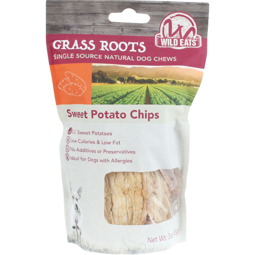 Wild Eats Sweet Potato Chips Dog Chews (SWEET POTATO, 3 OZ)