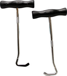 Flat End Boot Hook W/Plastic Handle (SILVER, 8.5 IN)