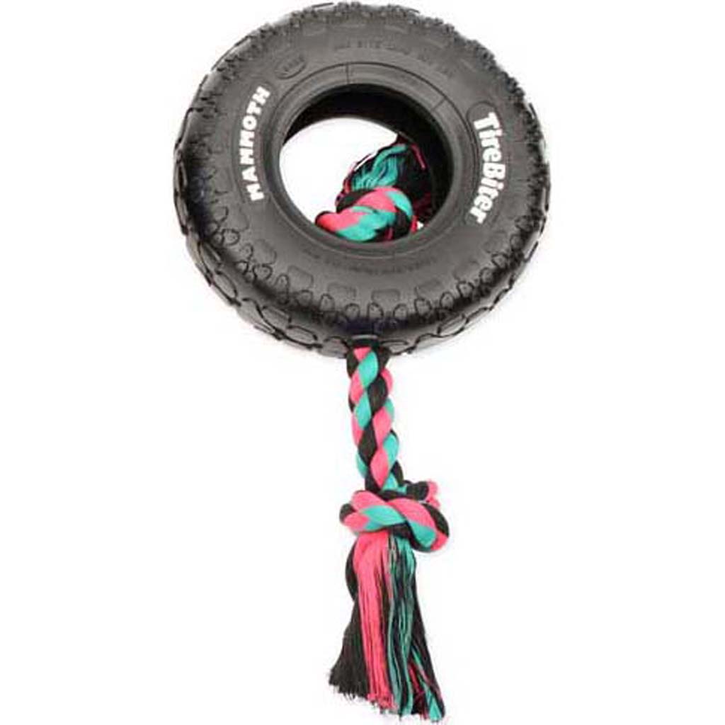 Mammoth Original Tirebiter Tire With Rope (BLACK, 10 IN)