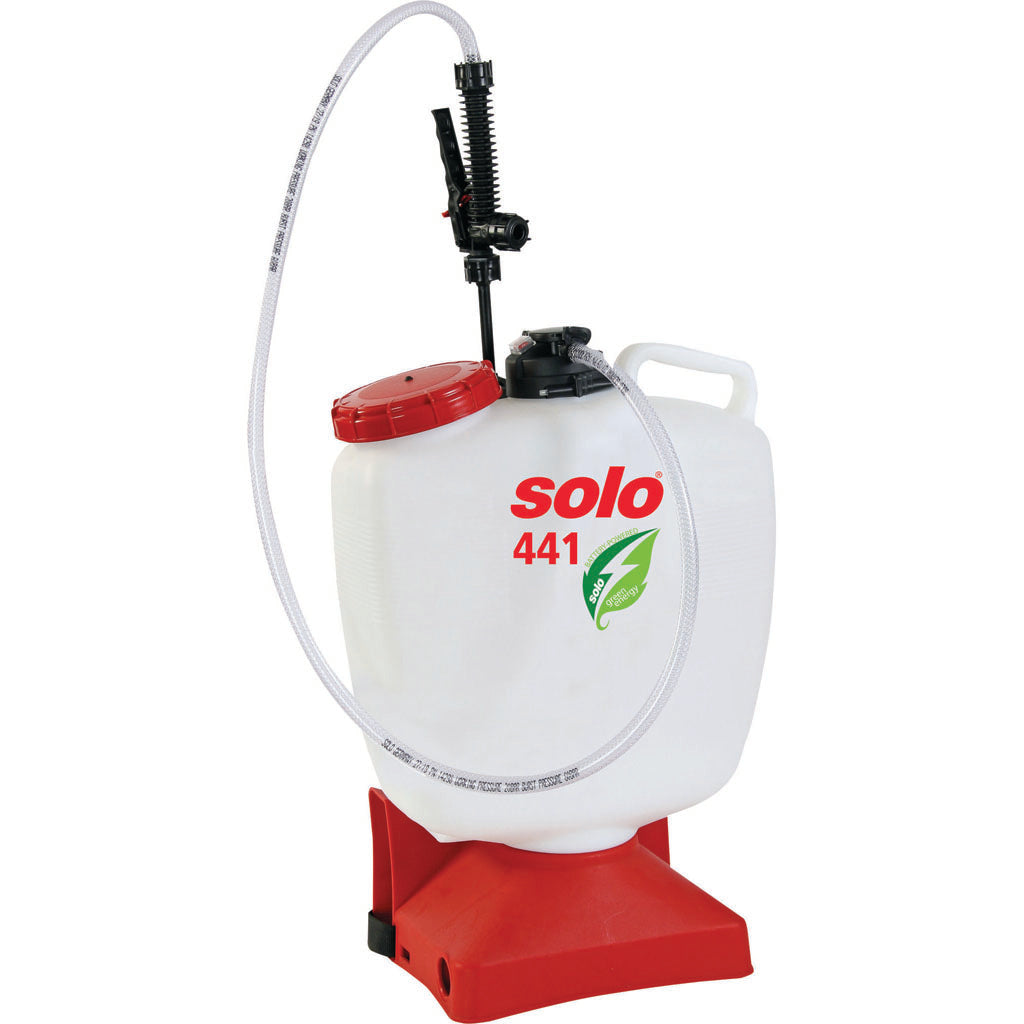 Solo Battery-Operated Backpack Sprayer (WHITE/RED, 4.5 GAL)