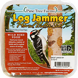 Pine Tree Farms Log Jammer Suet Plugs (PEANUT BUTTER, 9.4 OZ-3 PK)