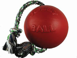 Jolly Pets Romp-N-Roll Ball (RED, SM)
