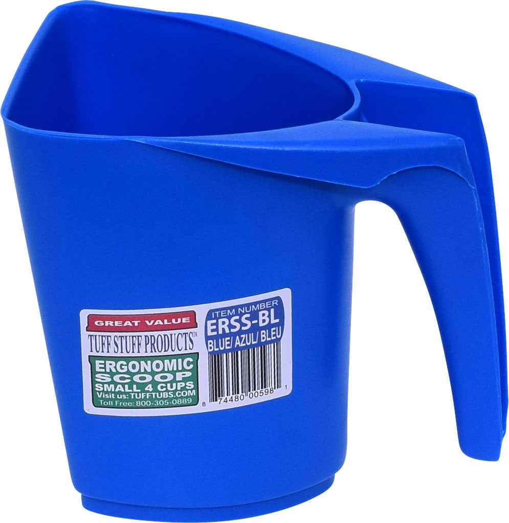 Tuff Stuff Ergonomic Scoop (BLUE, 1 QT)