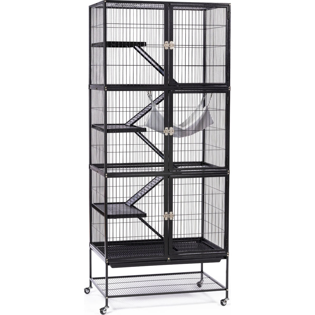 Ferret Stack Three Story Cage (BLACK, 31X20X72 IN)