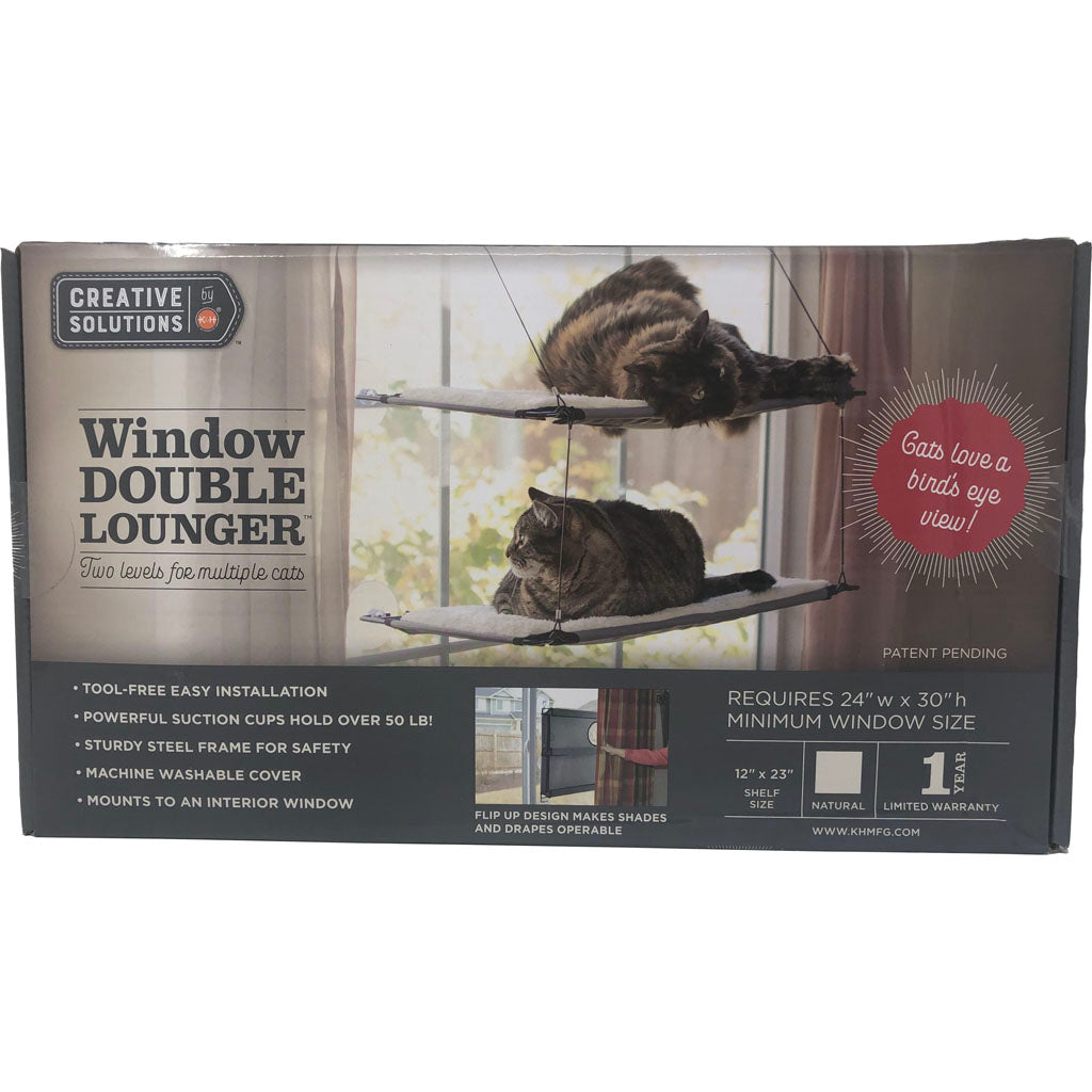 Creative Solutions Double Window Lounger (NATURAL, 12X23 IN)