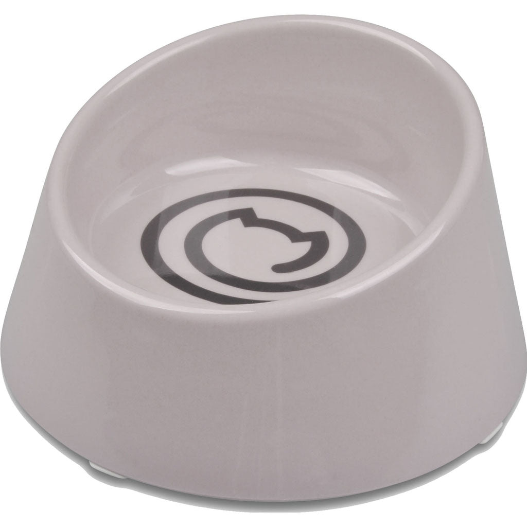 Van Ness Ecoware Raised Feeder Cat Dish (GRAY, 8 OZ)