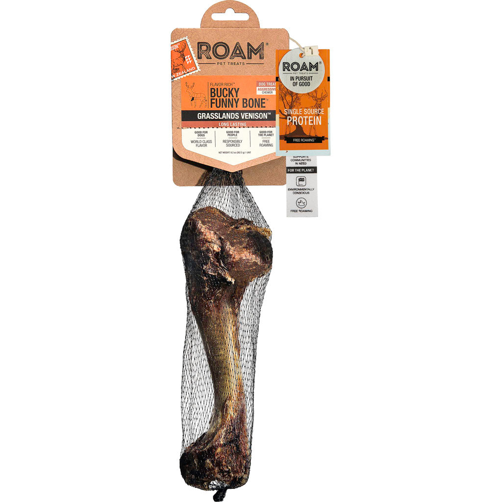 Roam Bucky Funny Bone Humerus Grassland Venison (VENISON, 1 PK)