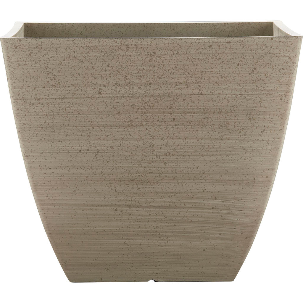 Southern Patio Newland Square Planter (WHITE STONE, 16 IN)
