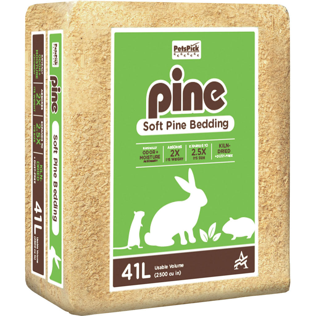 Pets Pick Kiln Dried Soft Pine Bedding (PINE, 41 L)