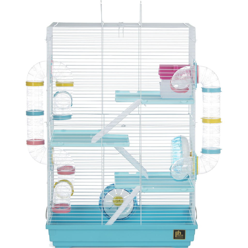 4-Story Hamster Playhouse (BLUE, 24.75X11.75X27.)