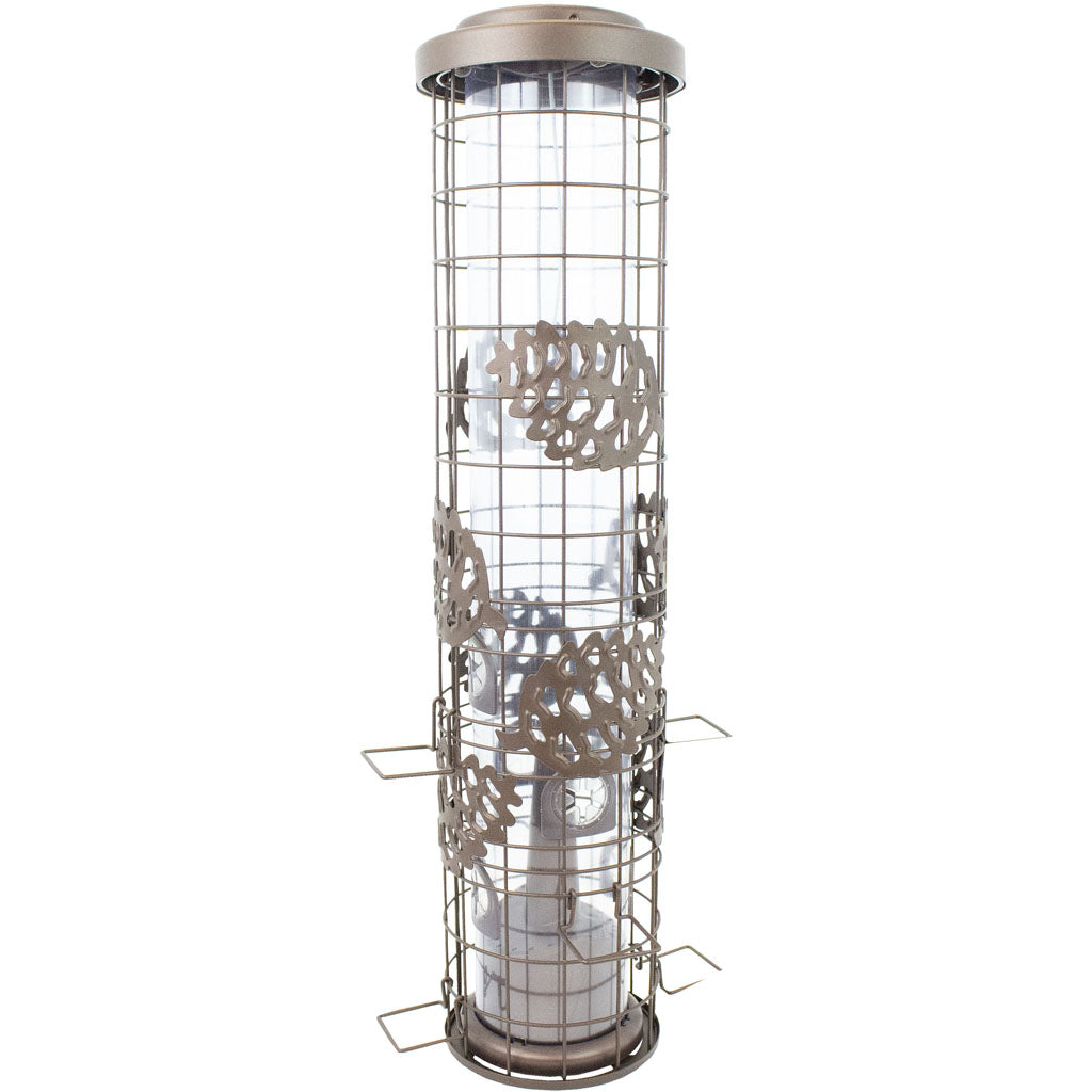 Squirrel-Be-Gone Max Pinecone Wild Bird Feeder (RUST, 1.75 LB CAP)