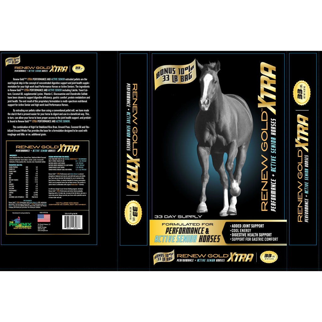 Renew Gold Xtra For Active Senior Horses (33 LB)