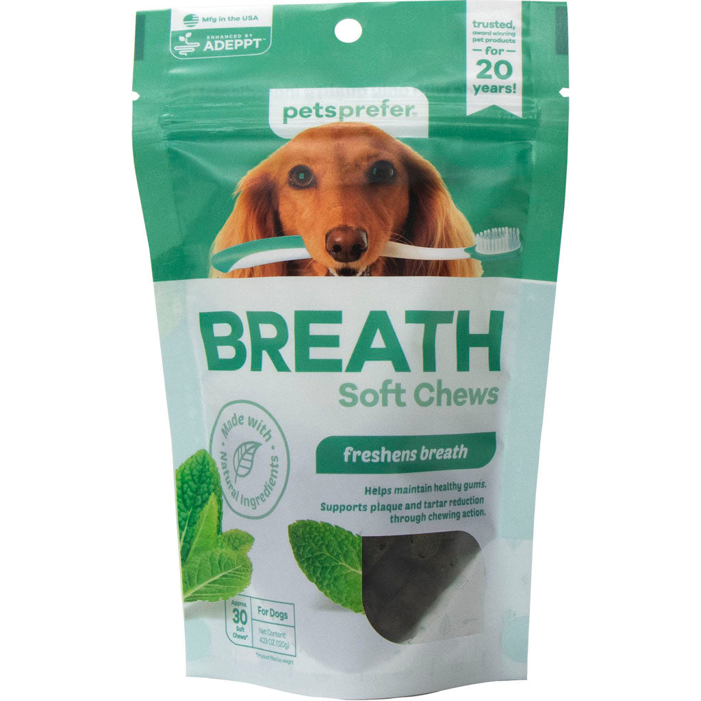 Pets Prefer Breath Soft Chews For Dogs (30 CT)