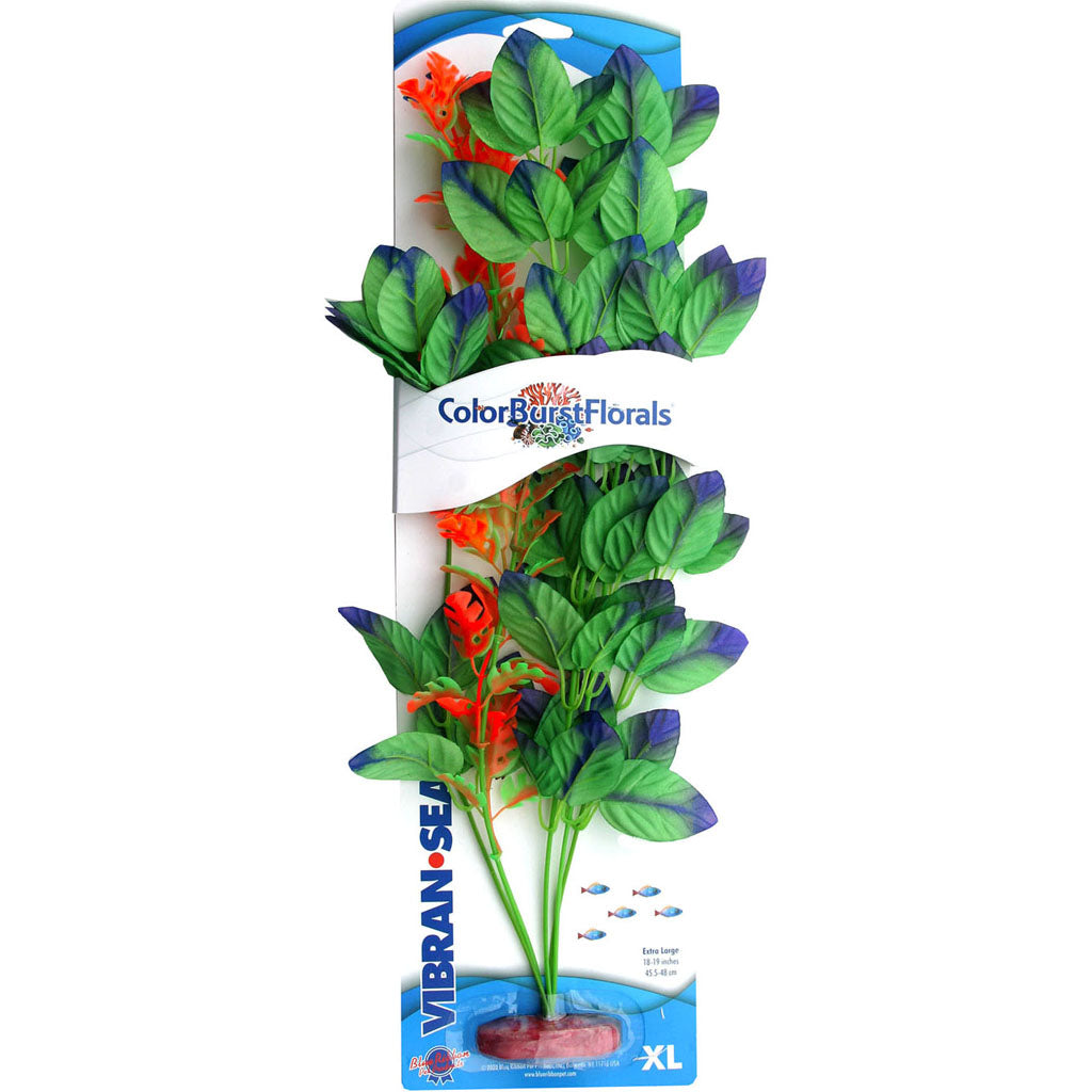 Color Burst Florals Melon Leaf Silk Style Plant (GREEN, XL)