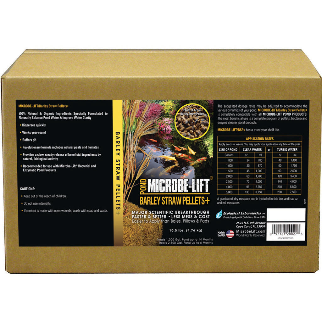 Microbe-Lift Barley Straw Pellets Plus For Ponds (10.5 LB)
