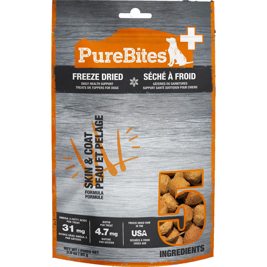 Purebites+ Freeze Dried Dog Skin & Coat (CHICKEN, 3 OZ)