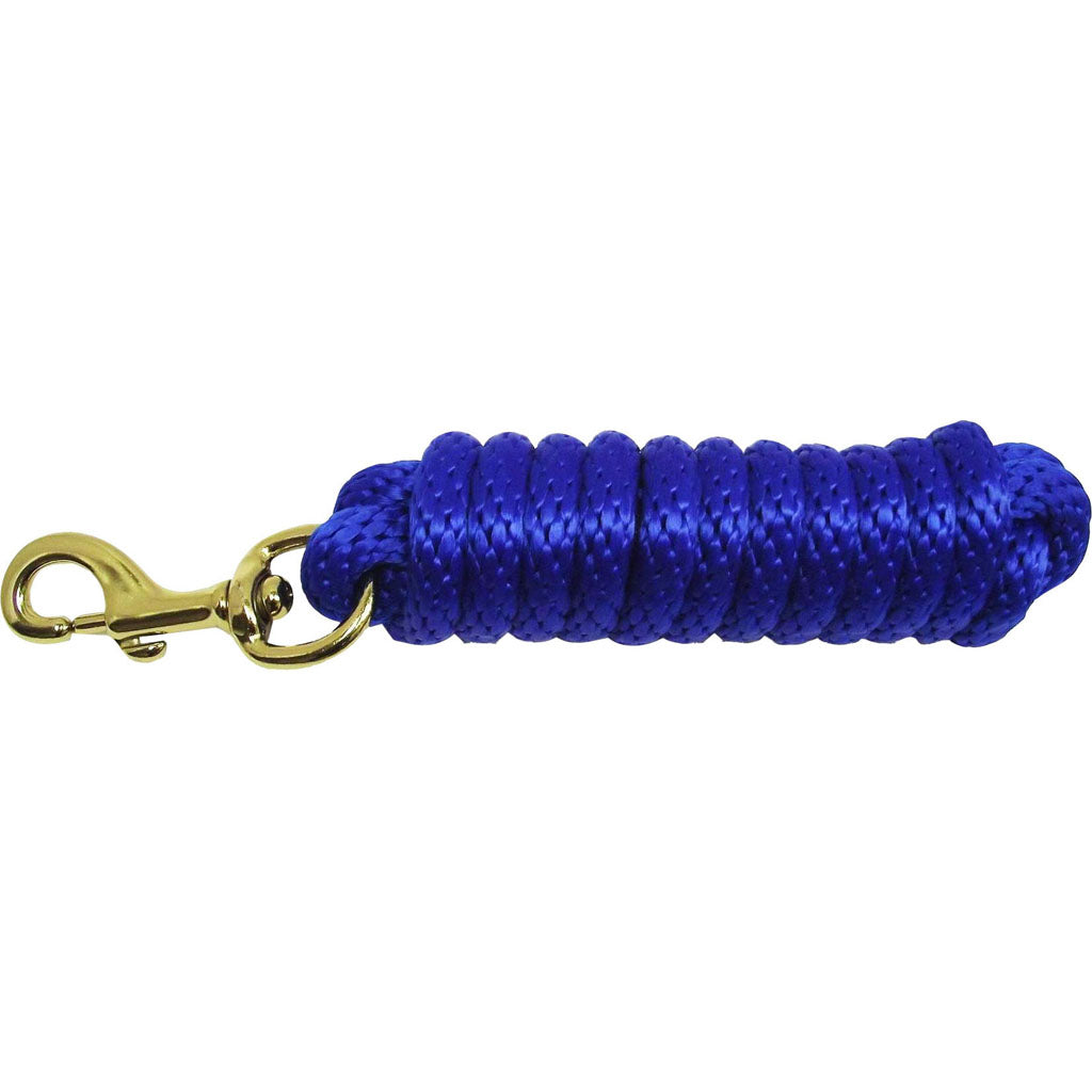 Hamilton Poly Lead W/Bolt Snap (BLUE, 10 FT)