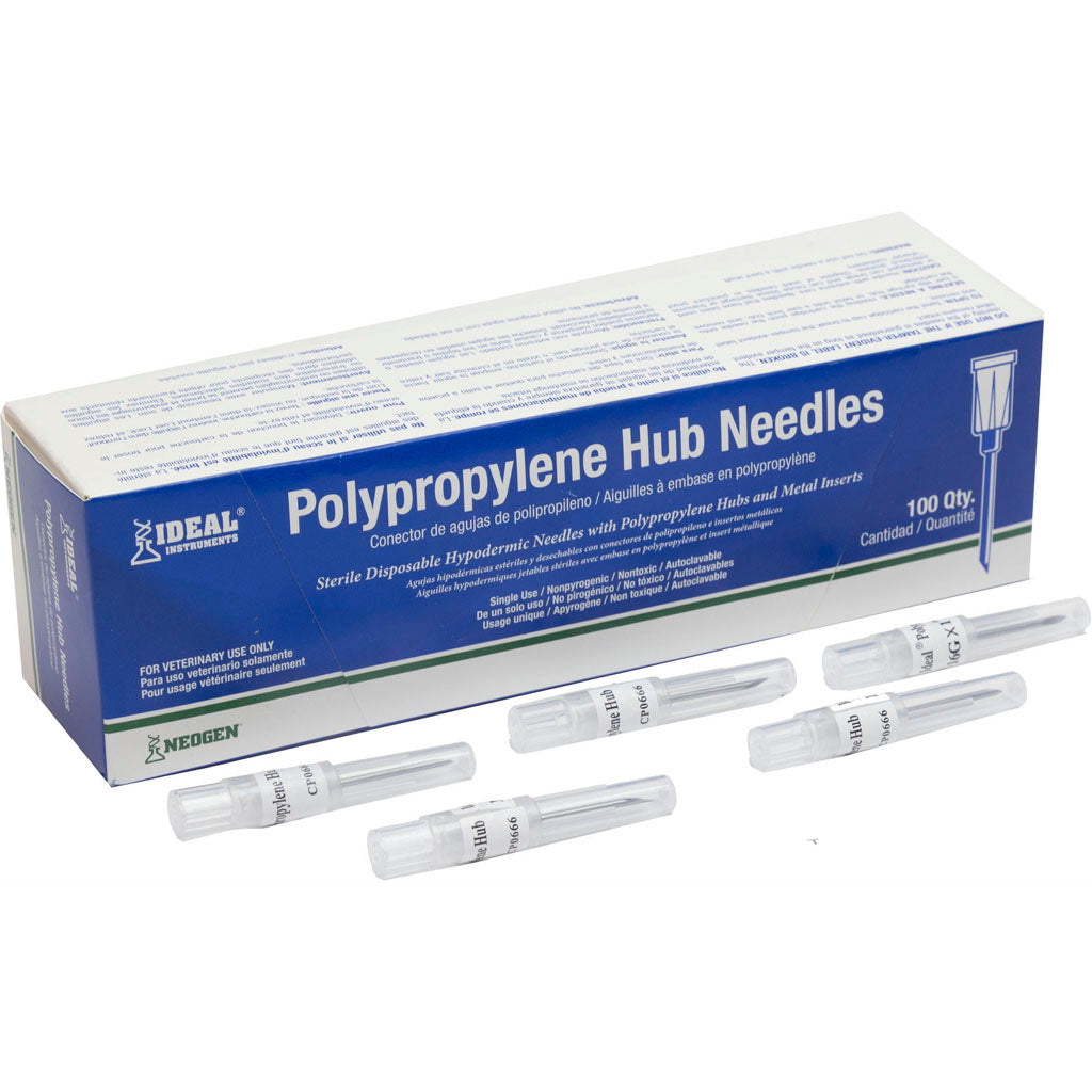Plastic Hub Disposable Needle (WHITE, 16 GA X 1 IN)