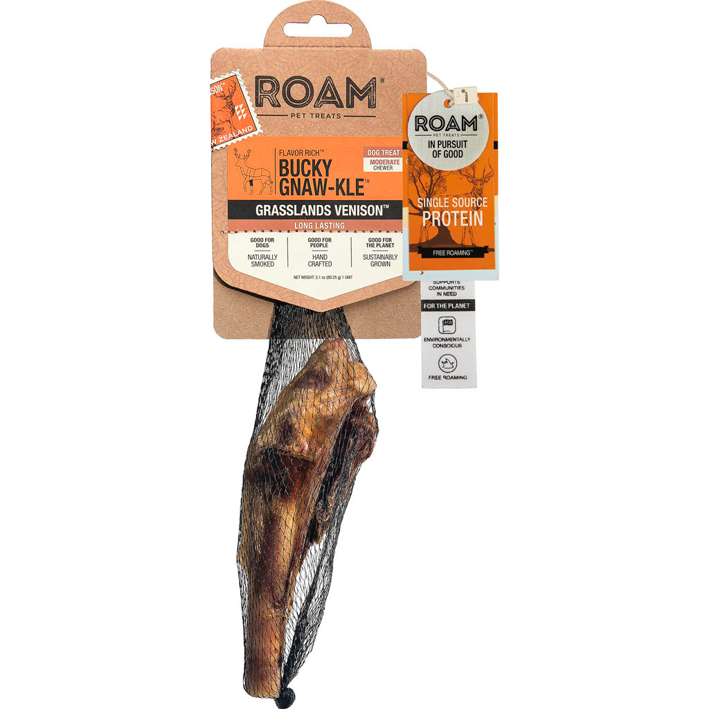 Roam Bucky Gnaw-Kle Grassland Venison (VENISON, 1 PK)